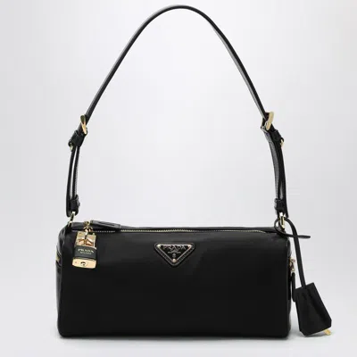 Prada Medium Bag With Padlock In Black