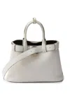 Prada Womens White Belt-buckle Medium Leather Handbag In 白色