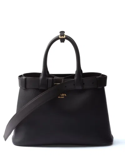 PRADA MEDIUM BELTED LEATHER HANDBAG