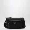 Prada Medium Black Crossbody Bag In Re-nylon And Saffiano Men
