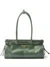 Prada Medium Bonnie Tote Bag In Green