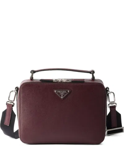 PRADA BRIQUE MEDIUM SAFFIANO LEATHER BAG