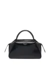 Prada Medium Brushed-leather Tote Bag In Black