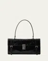 Prada Women's Leather Medium Handbag In F0002 Nero
