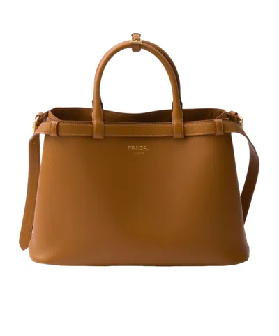 PRADA MEDIUM BUCKLE SHOULDER BAG