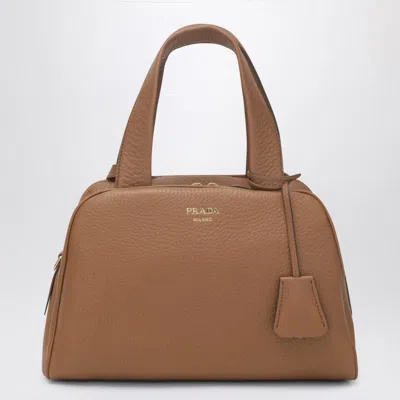 Prada Medium Caramel-coloured Trunk Bag In In Brown