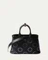 Prada Black Buckle Large Satchel In Nero
