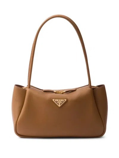 Prada Medium Darling Tote Bag In Brown