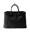 Prada Mittelgrosse Double Belt Handtasche In Black