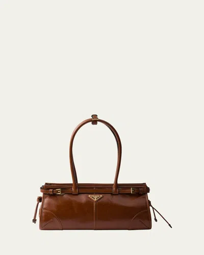 Prada Medium East-west Leather Shoulder Bag