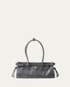 Prada Bonnie Mittelgrosse Handtasche Aus Leder In Air Force Blue