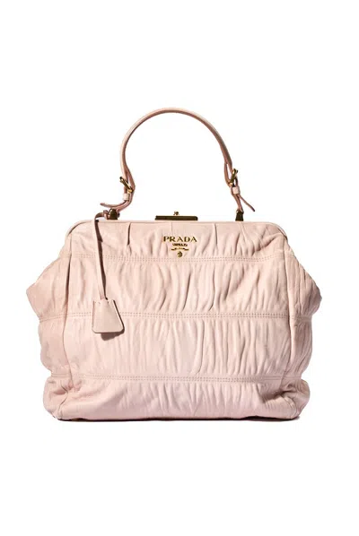 Prada Medium Embossed Pink Shopper