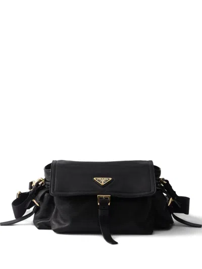 PRADA MEDIUM EXPLORE LEATHER SHOULDER BAG