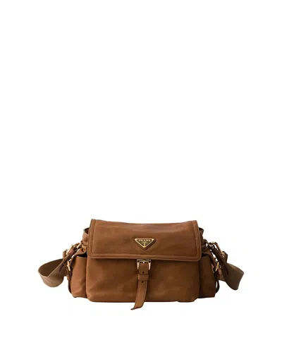 PRADA MEDIUM EXPLORE NAPPA LEATHER SHOULDER BAG