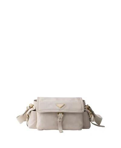 PRADA MEDIUM EXPLORE NAPPA LEATHER SHOULDER BAG