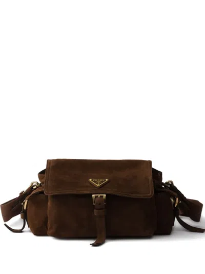 Prada Medium Explore Tote Bag In Brown