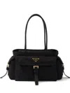 Prada Medium Explore Triangle-logo Tote Bag In Black