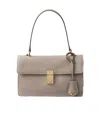 Prada Soft Sound Medium Leather Shoulder Bag In Pumice
