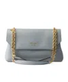 Prada Medium Leather Shoulder Bag In Opaline