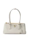 Prada Medium Galleria Leather Tote Bag In White