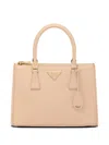 Prada Medium Galleria Saffiano Leather Bag In Neutrals