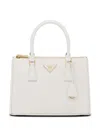 Prada Sfumato Galleria Medium Top-handle Bag In White