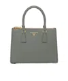Prada Galleria Large Leather Top-handle Bag In Slate Grey