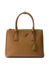 Prada Medium Galleria Saffiano-leather Tote Bag In Brown