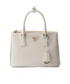 Prada Galleria Medium Leather Top-handle Bag In Neutral
