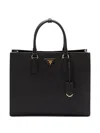 Prada Medium Galleria Tote Bag In Black