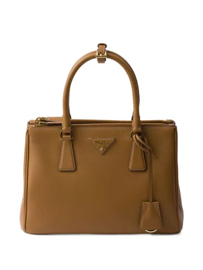 Prada Medium Galleria Tote Bag In Brown