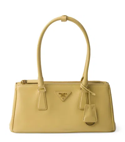 Prada Medium Leather Galleria Top-handle Bag In Vanilla
