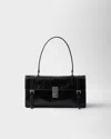 Prada Women's Leather Medium Handbag In Black