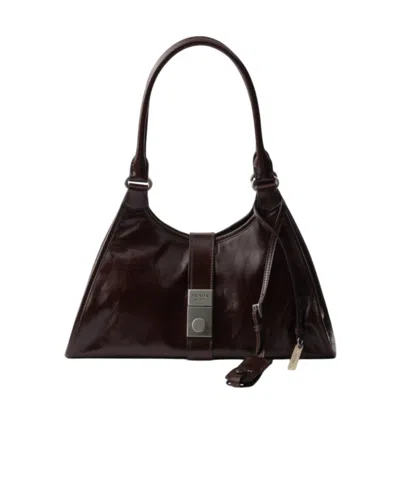 PRADA PRADA PUSH-LOCK FASTENED MEDIUM TOTE BAG