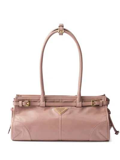 Prada Medium Leather Handbag In F03zn Pink