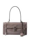 Prada Medium Buckle Flap Leather Shoulder Bag