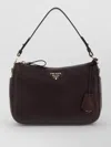 Prada Medium Leather Shoulder Bag Adjustable Strap In Brown