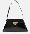 Prada Leather Shoulder Bag Adjustable Straps In Black