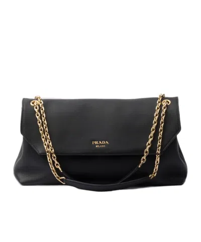PRADA MEDIUM LEATHER SHOULDER BAG