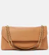 Prada Medium Leather Shoulder Bag In Brown