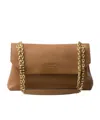 Prada Medium Leather Shoulder Bag In Caramel Color