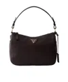 Prada Medium Leather Shoulder Bag In Brown