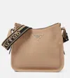 Prada Medium Leather Shoulder Bag In Neutrals