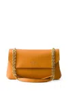 Prada Medium Leather Shoulder Bag In Orange