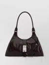Prada Medium Leather Shoulder Bag With Detachable Strap In Brown