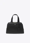 Prada Black Leather Handbag In Black