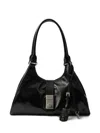 Prada Borsa Shopping Media In Pelle Nera Donna In Black