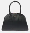 Prada Saffiano Leather Medium Tote Bag In Black
