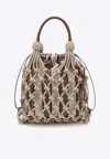 Prada Rete Macrame Shoulder Bag