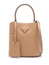 Prada Small Panier Top Handle Bag In Caramel X
